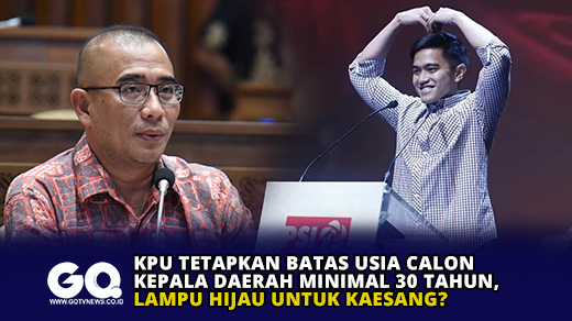 KPU Tetapkan Batas Usia Calon Kepala Daerah Minimal 30 Tahun, Lampu Hijau Untuk Kaesang