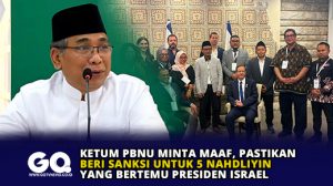 Ketum PBNU Minta Maaf, Pastikan Beri Sanksi untuk 5 Nahdliyin yang Bertemu Presiden Israel