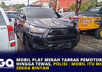 Mobil Plat Merah Tabrak Pemotor Hingga Tewas, Polisi : Mobil Itu Milik Sekda Bintan
