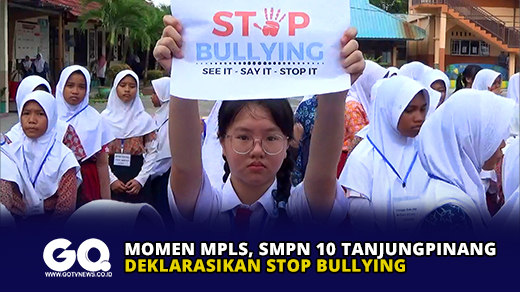 Momen MPLS, SMPN 10 Tanjungpinang Deklarasikan Stop Bullying