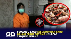 Pemandu Lagu Selundupkan Sabu Dalam Perut Sotong ke Lapas Tanjungpinang
