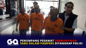 Penumpang Pesawat Sembunyikan Sabu dalam Popok Bayi Ditangkap Polisi