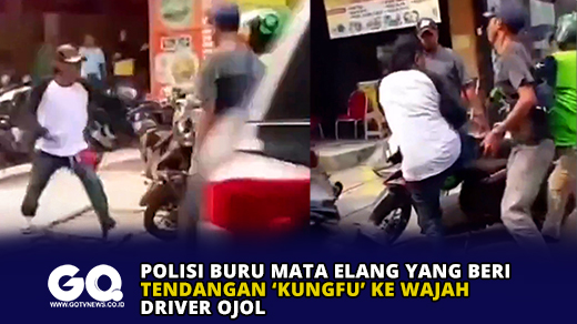 Polisi Buru Mata Elang yang Beri Tendangan ‘KungFu’ ke Wajah Driver Ojol