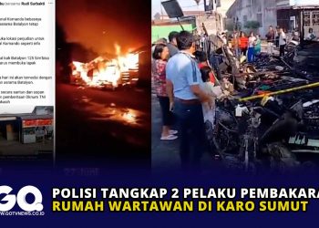 Polisi Tangkap 2 Pelaku Pembakaran Rumah Wartawan di Karo Sumut