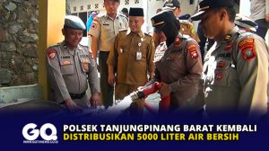 Polsek Tanjungpinang Barat Kembali Distribusikan 5000 Liter Air Bersih