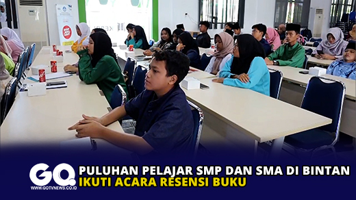 Puluhan Pelajar SMP dan SMA di Bintan Ikuti Acara Resensi Buku