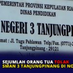 Sejumlah Orang Tua Tolak SMAN 3 Tanjungpinang di Nonaktifkan