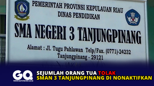 Sejumlah Orang Tua Tolak SMAN 3 Tanjungpinang di Nonaktifkan