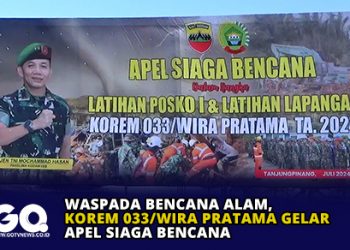 Waspada Bencana Alam, Korem 033 WP Gelar Apel Siaga Bencana