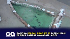 Bangkai Kapal Abad ke 12 Ditemukan di Bibir Pantai Kawasan Lagoi