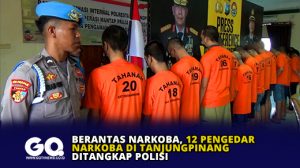 Berantas Narkoba, 12 Pengedar Narkoba di Tanjungpinang Ditangkap Polisi