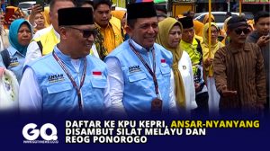 Daftar ke KPU Kepri, Ansar-Nyanyang Disambut Silat Melayu dan Reog Ponorogo