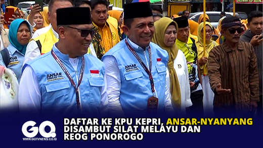 Daftar ke KPU Kepri, Ansar-Nyanyang Disambut Silat Melayu dan Reog Ponorogo