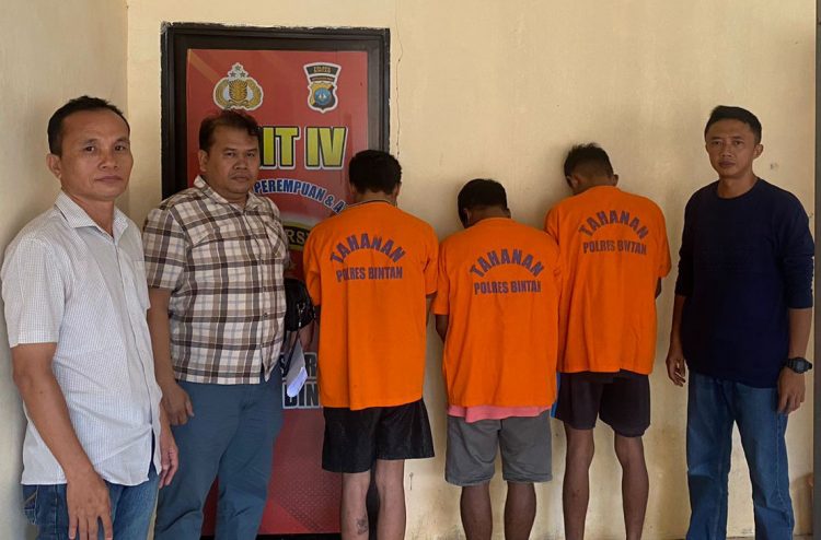 Tiga Pria di Bintan Rudapaksa Anak Dibawah Umur Ditangkap Polisi.