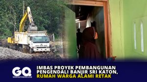 Imbas Proyek Pembangunan Pengendali Banjir Sri Katon, Rumah Warga Alami Retak