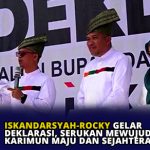 Iskandarsyah-Rocky Gelar Deklarasi, Serukan Mewujudkan Karimun Maju dan Sejahtera