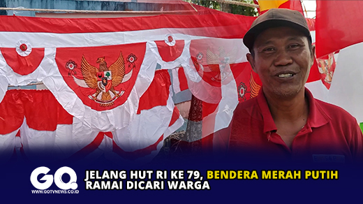 Jelang HUt RI ke 79, Bendera Merah Putih Ramai Dicari Warga