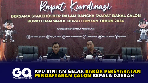KPU Bintan Gelar Rakor Persyaratan Pendaftaran Calon Kepala Daerah