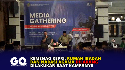 Kemenag Kepri, Rumah Ibadah dan Narasi Agama Dilarang Dilakukan Saat Kampanye