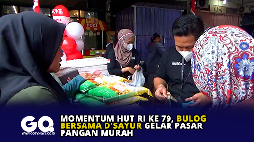 Momentum HUT RI ke 79, Bulog Bersama D'Sayur Gelar Pasar Pangan Murah