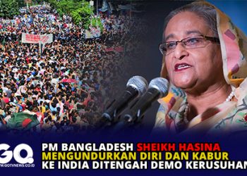 PM Bangladesh Sheikh Hasina Mengundurkan Diri dan Kabur ke India Ditengah Demo Kerusuhan