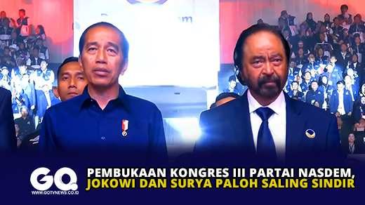 Pembukaan Kongres III Partai Nasdem, Jokowi dan Surya Paloh Saling Sindir