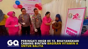 Peringati HKGB ke 72, Bhayangkari Cabang Bintan Bagikan Vitamin A Untuk Balita