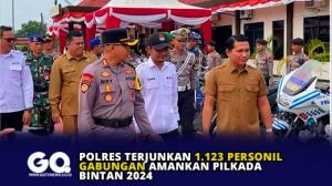 Polres Terjunkan 1.123 Personil Gabungan Amankan Pilkada Bintan 2024