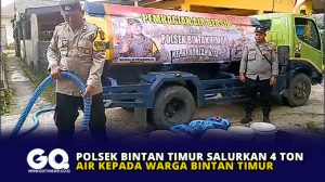 Polsek Bintan Timur Salurkan 4 Ton Air Kepada Warga Bintan Timur
