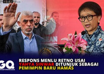 Respons Menlu Retno Usai Yahya Sinwar Ditunjuk Sebagai Pemimpin Baru Hamas