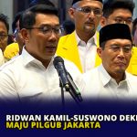 Ridwan Kamil-Suswono Deklarasi Maju Pilgub Jakarta