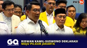 Ridwan Kamil-Suswono Deklarasi Maju Pilgub Jakarta
