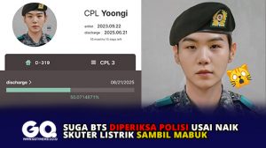 Suga BTS Diperiksa Polisi Usai Naik Skuter Listrik Sambil Mabuk