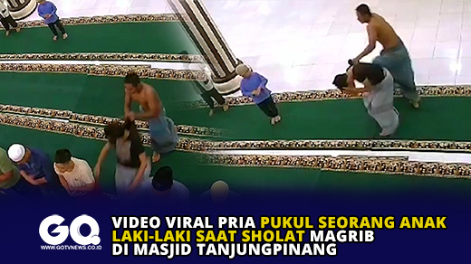 Video Viral Pria Pukul Seorang Anak Laki-Laki Saat Sholat Magrib di Masjid Tanjungpinang