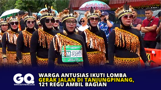 Warga Antusias Ikuti Lomba Gerak Jalan di Tanjungpinang, 121 Regu Ambil Bagian