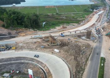 Progres Pembangunan Fly Over Sei Ladi Batam Capai 45 Persen.