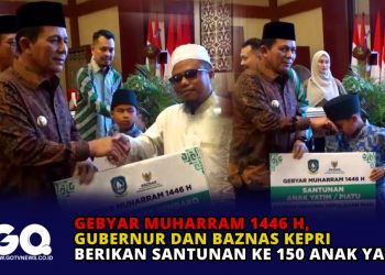 Gebyar Muharram 1446 H, Gubernur dan Baznas Kepri Berikan Santunan ke 150 Anak Yatim. Foto: Kolase gotvnews/san.