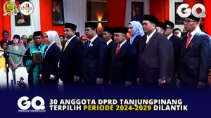 30 Anggota DPRD Tanjungpinang Terpilih Periode 2024-2029 Dilantik