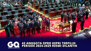 43 Anggota DPRD Kepri Terpilih Periode 2024-2029 Resmi Dilantik