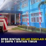 BPBD Bintan Gelar Simulasi Kebakaran di SMPN 1 Bintan Timur