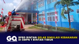 BPBD Bintan Gelar Simulasi Kebakaran di SMPN 1 Bintan Timur