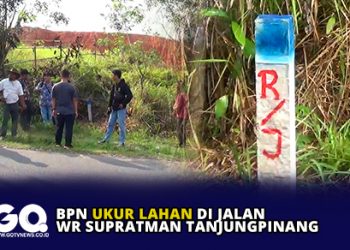 BPN Ukur Lahan di Jalan WR Supratman Tanjungpinang