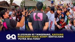 Blusukan ke Tangerang, Kaesang Pangarep Pakai Rompi Bertulisan ‘Putra Mulyono’