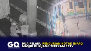 Dua Pelaku Pencurian Kotak Infaq Masjid di Kijang Terekam CCTV