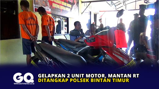 Gelapkan 2 Unit Motor, Mantan RT Ditangkap Polsek Bintan Timur