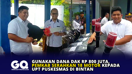 Gunakan Dana DAK Rp 800 Juta, Pemkab Serahkan 18 Motor Kepada UPT Puskesmas di Bintan