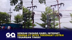 Hendak Pasang Kabel Internet, Pekerja PT Intex Tersengat Listrik Tegangan Tinggi