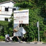 Papan Reklame di Tanjungpinang Tak Terawat, Satpol PP : Bahayakan Pengendara
