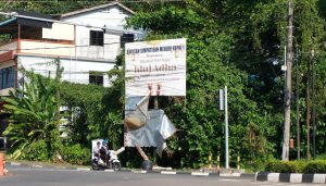 Papan Reklame di Tanjungpinang Tak Terawat, Satpol PP : Bahayakan Pengendara