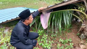 Bayi Terbang 50 Meter Disapu Angin Kencang di Desa Air Glubi Bintan
